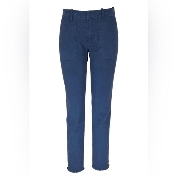 Nili Lotan Jenna straight leg Pants In Teal Blue Size 4 - Picture 12 of 12